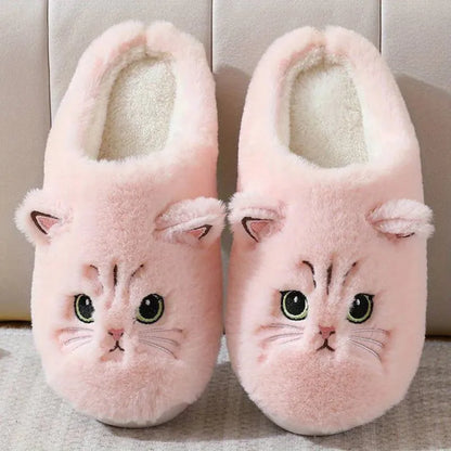 Ginger & Dave Soft Stitched Cat Slippers